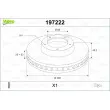 VALEO 197222 - Jeu de 2 disques de frein avant
