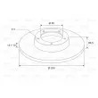 VALEO 197304 - Jeu de 2 disques de frein arrière