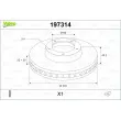 VALEO 197314 - Jeu de 2 disques de frein arrière
