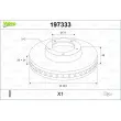 VALEO 197333 - Jeu de 2 disques de frein avant