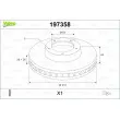 VALEO 197358 - Jeu de 2 disques de frein avant