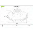 VALEO 197363 - Jeu de 2 disques de frein arrière