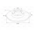 VALEO 197457 - Jeu de 2 disques de frein arrière
