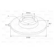 VALEO 197462 - Jeu de 2 disques de frein arrière