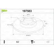 VALEO 197503 - Jeu de 2 disques de frein arrière