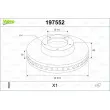 VALEO 197552 - Jeu de 2 disques de frein arrière