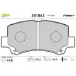VALEO 301843 - Jeu de 4 plaquettes de frein avant