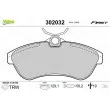 VALEO 302032 - Jeu de 4 plaquettes de frein avant