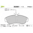 VALEO 302061 - Jeu de 4 plaquettes de frein avant