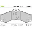 VALEO 302089 - Jeu de 4 plaquettes de frein avant