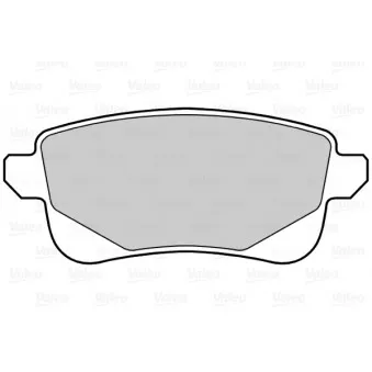 Jeu de 4 plaquettes de frein arrière VALEO OEM 440608061R