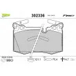 VALEO 302336 - Jeu de 4 plaquettes de frein avant