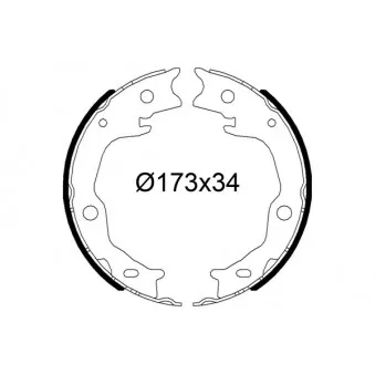 Jeu de mâchoires de frein VALEO OEM 4654033030