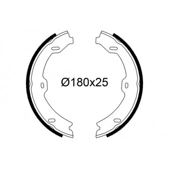 Jeu de mâchoires de frein VALEO OEM 2214200520