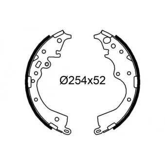 Jeu de mâchoires de frein VALEO OEM 0449508030