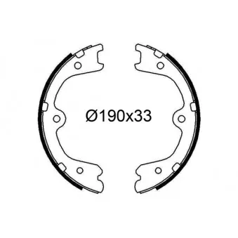 Jeu de mâchoires de frein VALEO OEM D4060CA01A