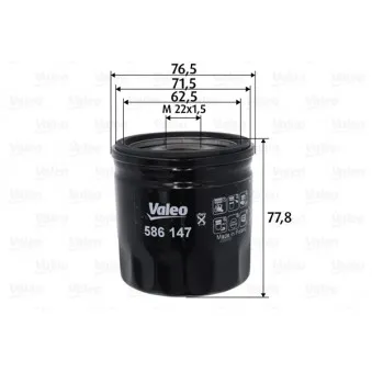 Filtre à huile VALEO OEM bk2q6714ba