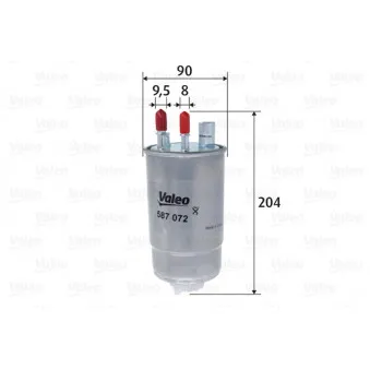 Filtre à carburant VALEO OEM 813058