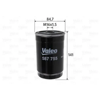 VALEO 587755 - Filtre à carburant