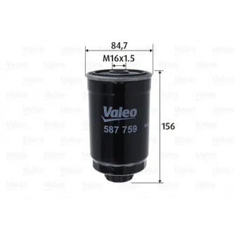 VALEO 587759 - Filtre à carburant