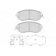 VALEO 601728 - Jeu de 4 plaquettes de frein avant