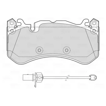 Jeu de 4 plaquettes de frein avant VALEO OEM 4G0698151AC