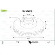 VALEO 672506 - Jeu de 2 disques de frein arrière
