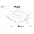 VALEO 672532 - Jeu de 2 disques de frein avant