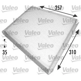 VALEO 698702 - Filtre, air de l'habitacle