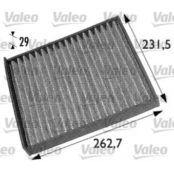 Filtre, air de l'habitacle VALEO OEM 1718042