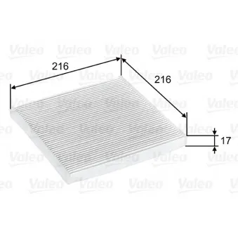 Filtre, air de l'habitacle VALEO OEM 72880AG000
