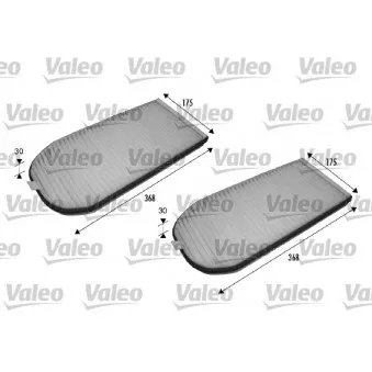 Filtre, air de l'habitacle VALEO 698838 pour BMW Série 7 735 i/iL - 235cv