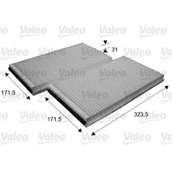 VALEO 698863 - Filtre, air de l'habitacle