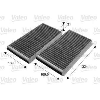 Filtre, air de l'habitacle VALEO OEM 64316935823