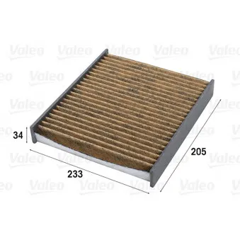 Filtre, air de l'habitacle VALEO OEM 1354953