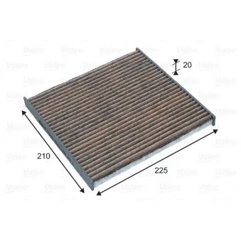 Filtre, air de l'habitacle VALEO OEM 272771HD0B