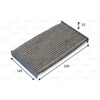 Filtre, air de l'habitacle VALEO OEM 278913NL0A