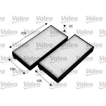 Filtre, air de l'habitacle VALEO OEM 0K9A46152XA