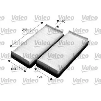 Filtre, air de l'habitacle VALEO OEM 2108300018