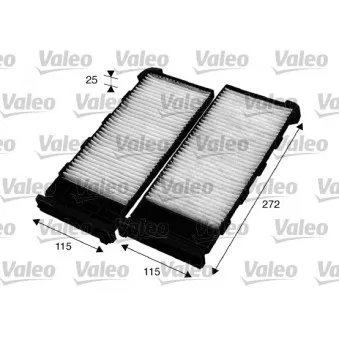 Filtre, air de l'habitacle VALEO OEM 272752W625