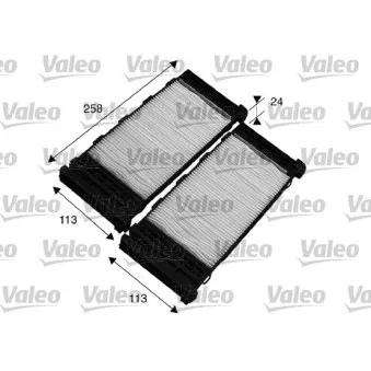 Filtre, air de l'habitacle VALEO OEM 272751N6P6
