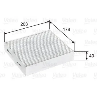 Filtre, air de l'habitacle VALEO OEM MR958016P