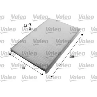 Filtre, air de l'habitacle VALEO OEM 7082301