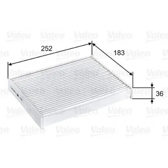 Filtre, air de l'habitacle VALEO OEM 272775340R