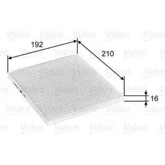 Filtre, air de l'habitacle VALEO OEM 971334L000