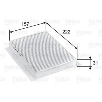 Filtre, air de l'habitacle VALEO OEM 52063810