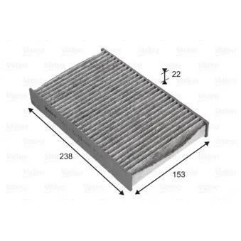 Filtre, air de l'habitacle VALEO OEM 272771KA0A