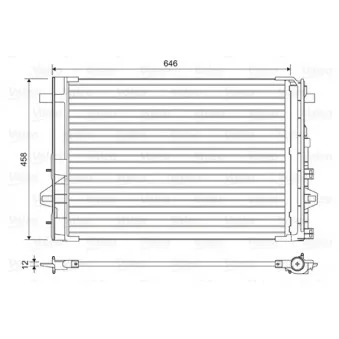 Condenseur, climatisation VALEO 814035 pour MERCEDES-BENZ CLASSE A A 250 4-matic - 218cv