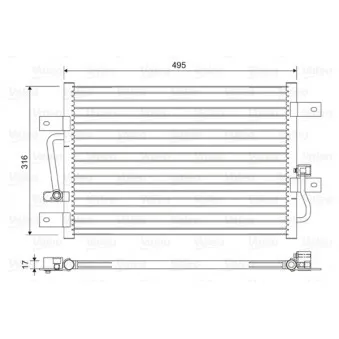 Condenseur, climatisation VALEO 814426