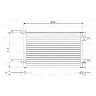 Condenseur, climatisation VALEO 814438